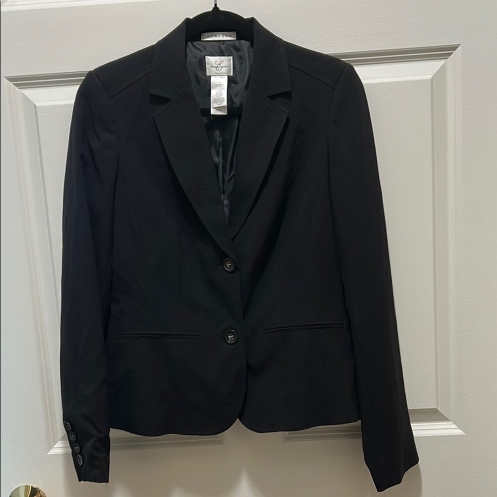 Emma James Black Blazer Tailored Suit Jacket